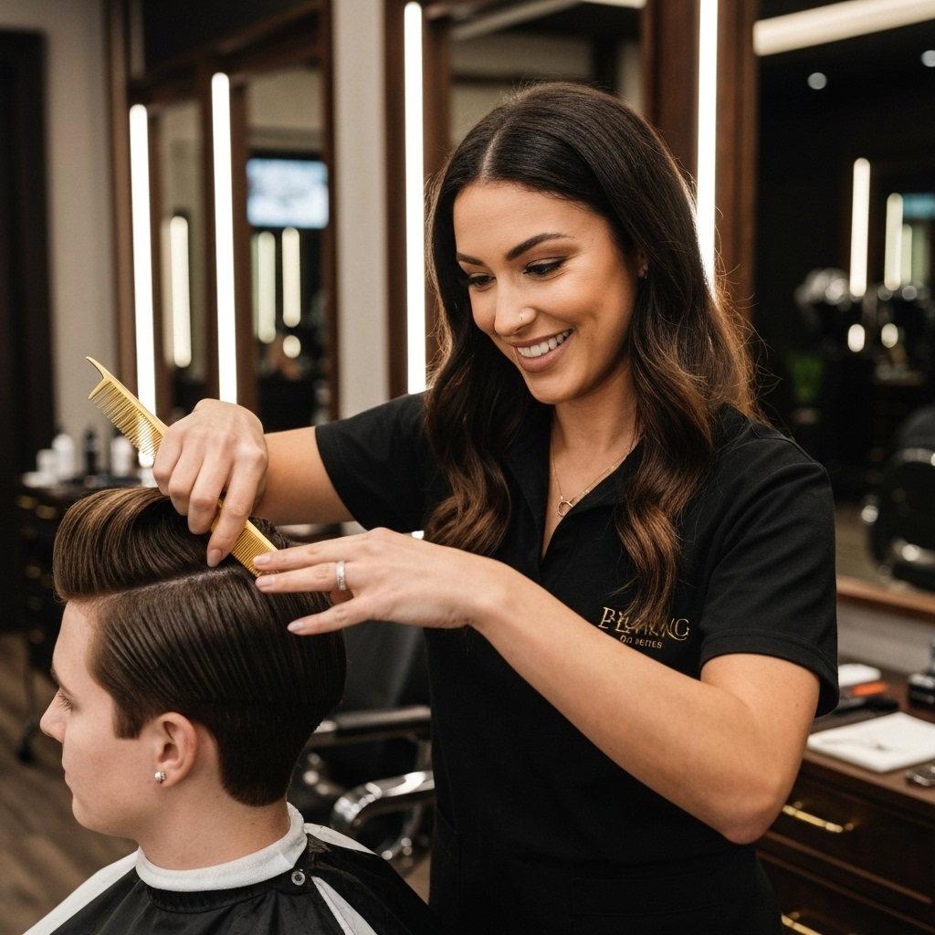 Professional deluxe haircut styling